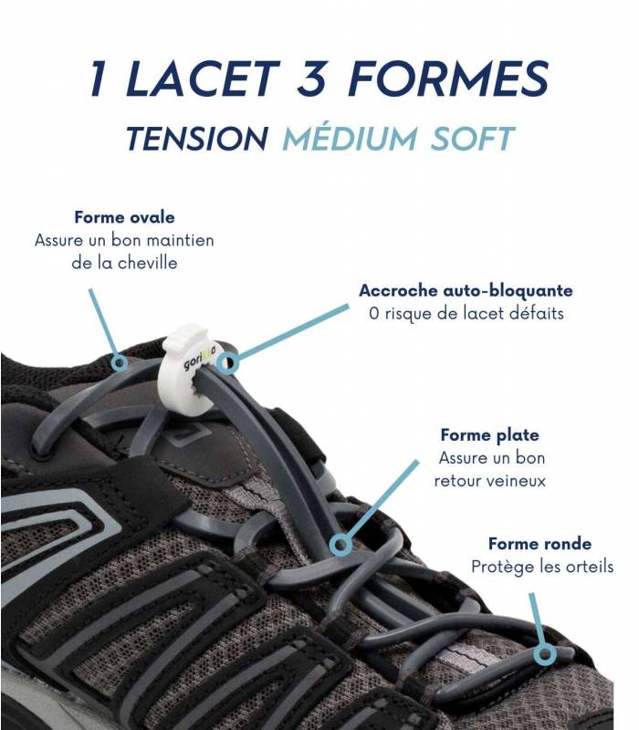 Lacets BASKETS BASSES randonnée