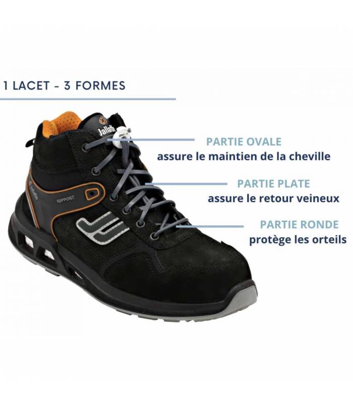 Lacets chaussures de sécurité hautes