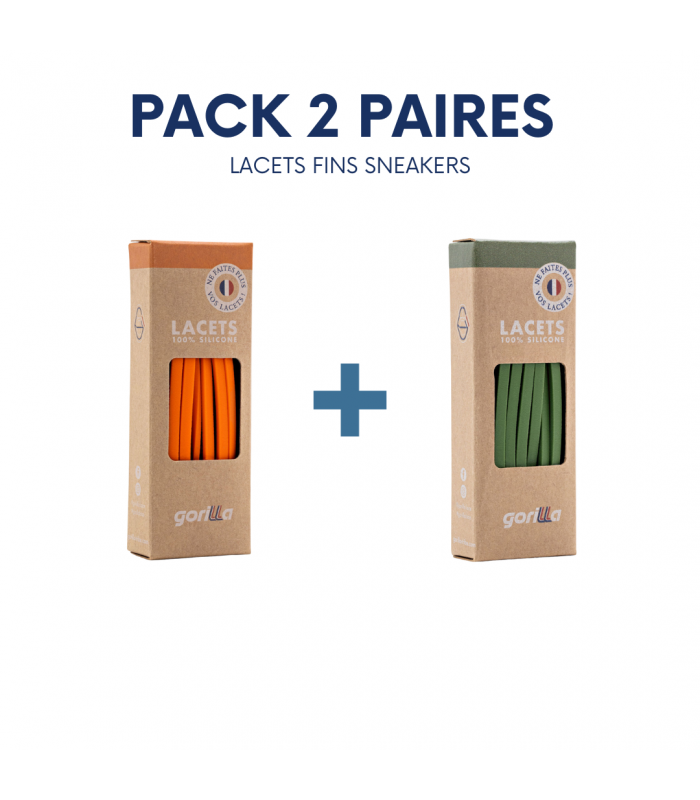 2 paires lacets FINS
